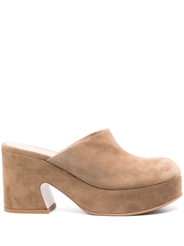 browns Gianvito Rossi Brown Lyss Mules | Browns Mules