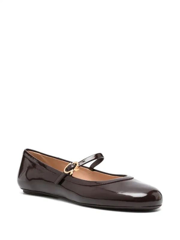 Browns Gianvito Rossi Leather Ballet Flats | Browns Ballerina Shoes