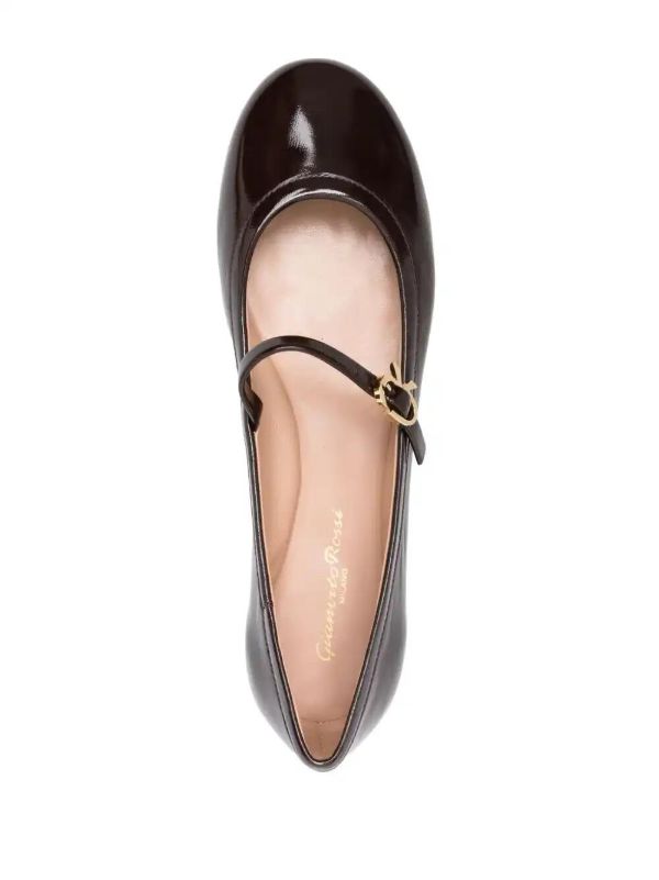Browns Gianvito Rossi Leather Ballet Flats | Browns Ballerina Shoes