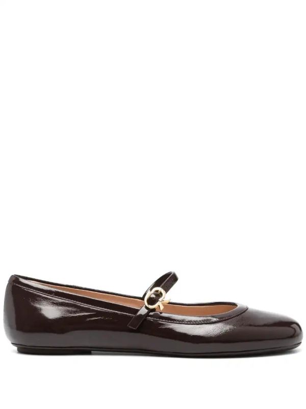 browns Gianvito Rossi leather ballet flats | Browns Ballerina Shoes