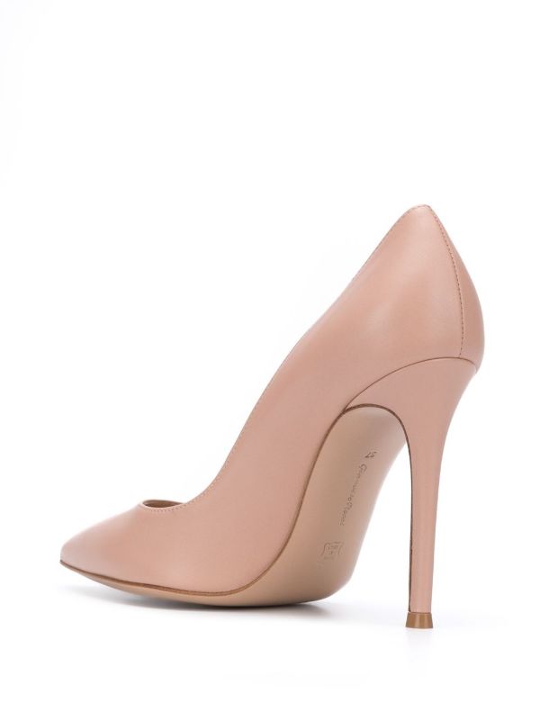 Browns Gianvito Rossi Neutral 105 Leather Pumps | Browns Pumps