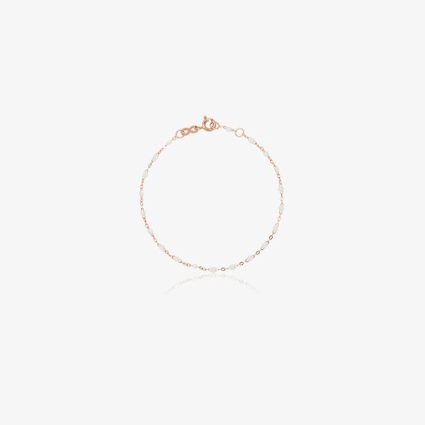 browns Gigi Clozeau 18K rose gold 17 CM beaded bracelet | Browns Fine Bracelets