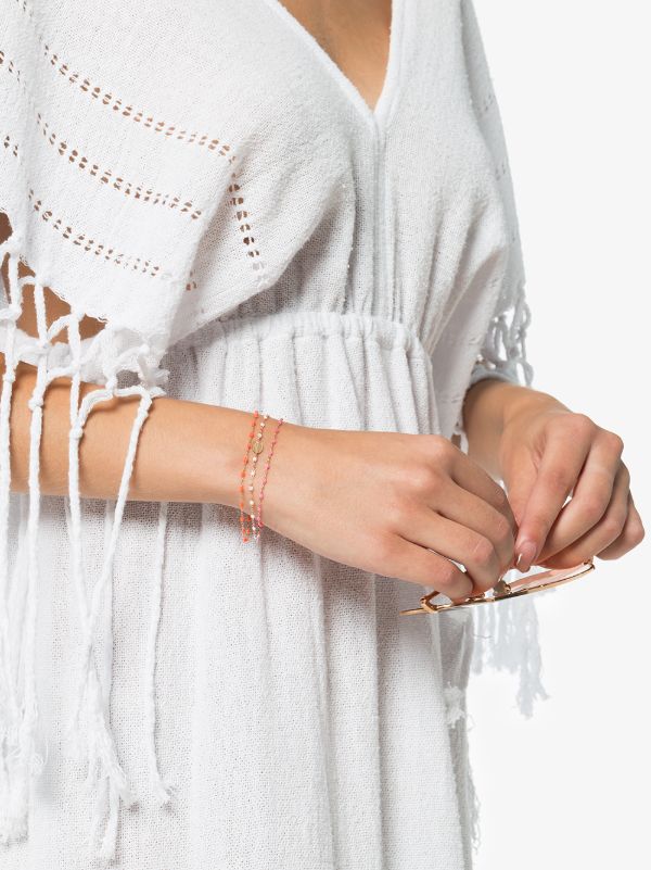 Browns Gigi Clozeau 18K Rose Gold 17 CM Beaded Bracelet | Browns Fine Bracelets