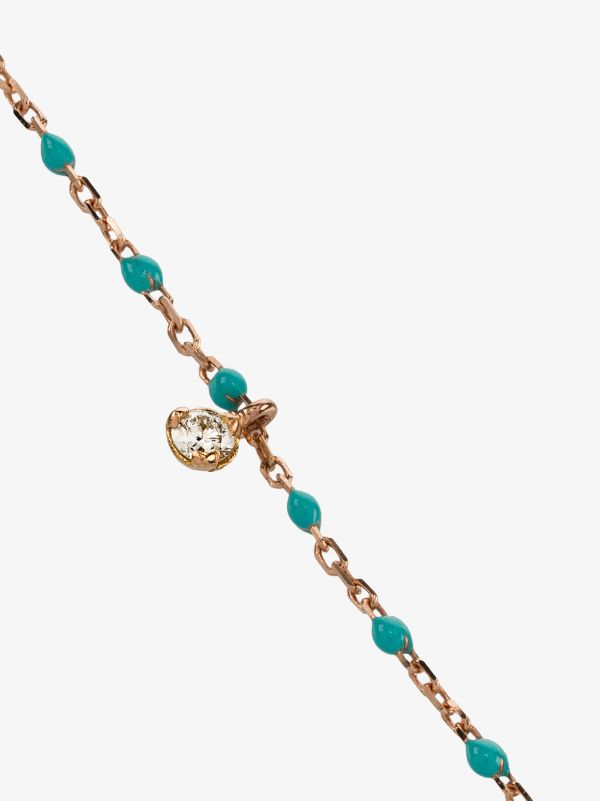 Browns Gigi Clozeau 18K Rose Gold 17 CM Beaded Diamond Bracelet | Browns Fine Bracelets