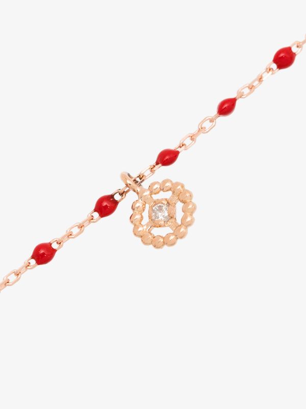 Browns Gigi Clozeau 18K Rose Gold 17 CM Beaded Diamond Bracelet | Browns Fine Bracelets