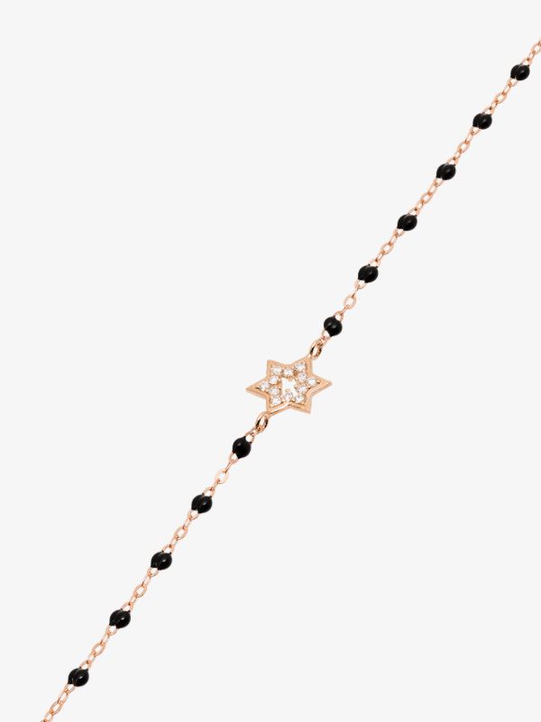 Browns Gigi Clozeau 18K Rose Gold 17 CM Diamond Star Beaded Bracelet | Browns Fine Bracelets