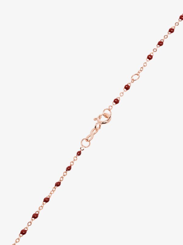 Browns Gigi Clozeau 18K Rose Gold 42 CM Beaded Necklace | Browns Fine Necklaces