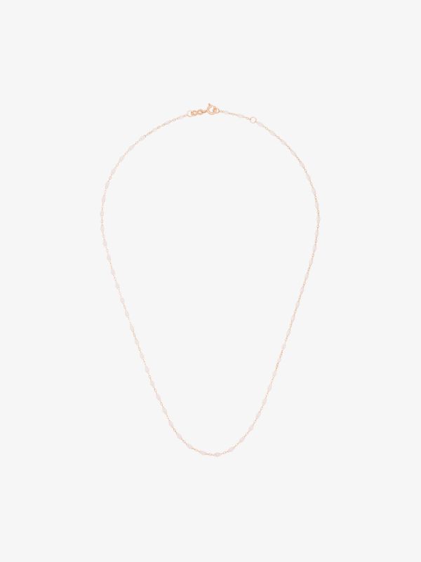 browns Gigi Clozeau 18K rose gold 45 CM beaded necklace | Browns Fine Necklaces