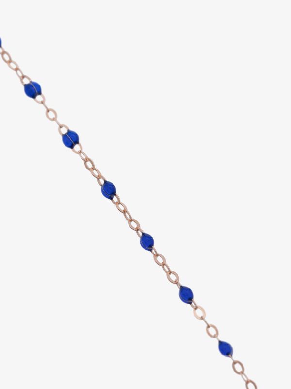 Browns Gigi Clozeau 18K Rose Gold And Blue Beaded Bracelet | Browns Fine Bracelets