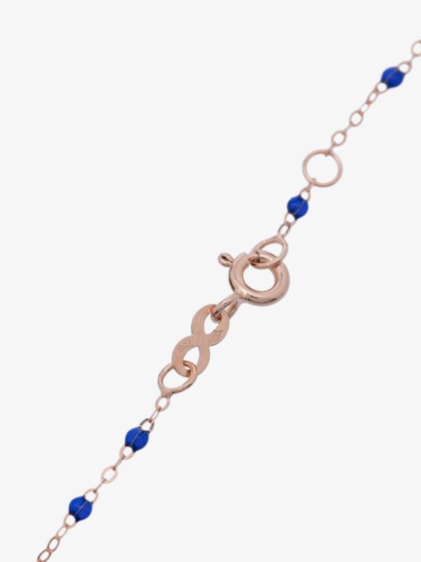 Browns Gigi Clozeau 18K Rose Gold And Blue Beaded Bracelet | Browns Fine Bracelets