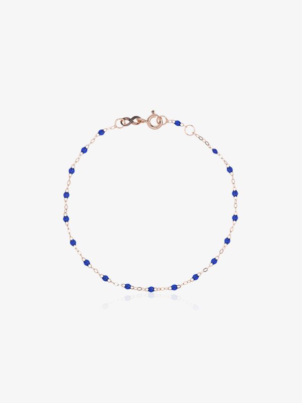 browns Gigi Clozeau 18K rose gold and blue beaded bracelet | Browns Fine Bracelets