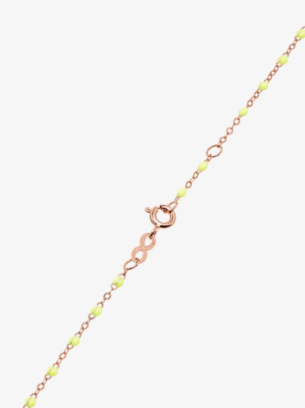 Browns Gigi Clozeau 18K Rose Gold And Yellow Beaded Necklace | Browns Fine Necklaces