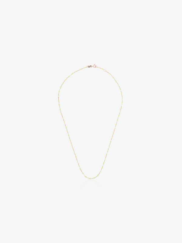 browns Gigi Clozeau 18K rose gold and yellow beaded necklace | Browns Fine Necklaces