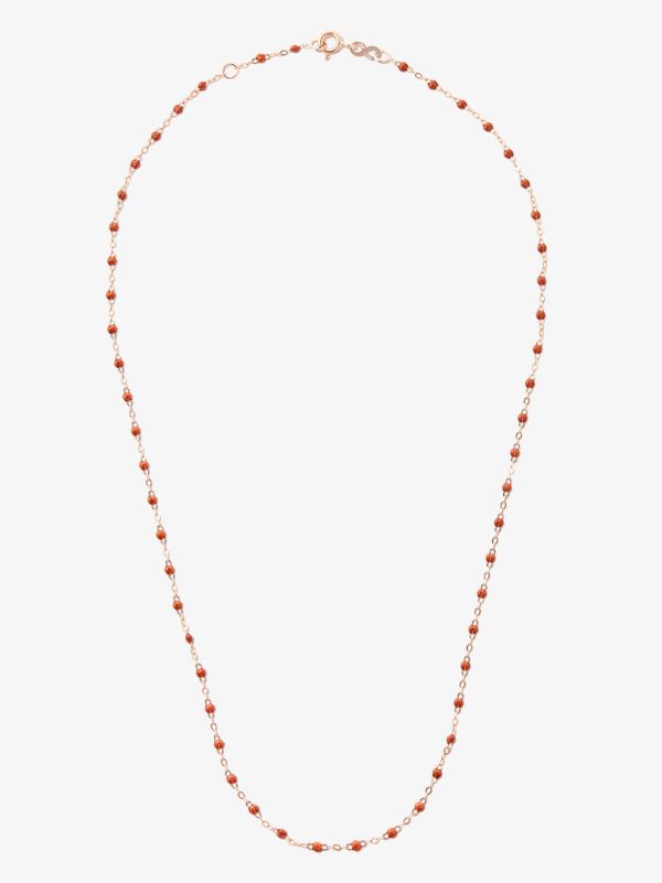 Browns Gigi Clozeau 18K Rose Gold Beaded Necklace | Browns Fine Necklaces