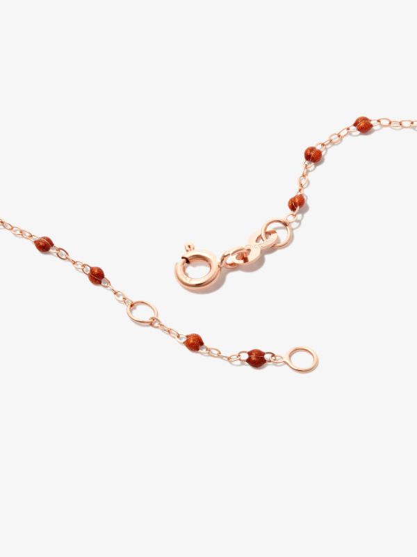 Browns Gigi Clozeau 18K Rose Gold Beaded Necklace | Browns Fine Necklaces