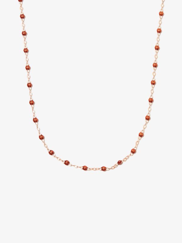 browns Gigi Clozeau 18K Rose Gold Beaded Necklace | Browns Fine Necklaces
