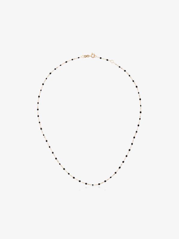 browns Gigi Clozeau 18K yellow gold 42 CM beaded necklace | Browns Fine Necklaces