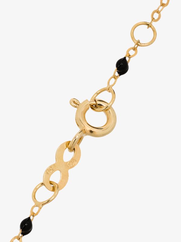 Browns Gigi Clozeau 18K Yellow Gold Cross Beaded Bracelet | Browns Fine Bracelets