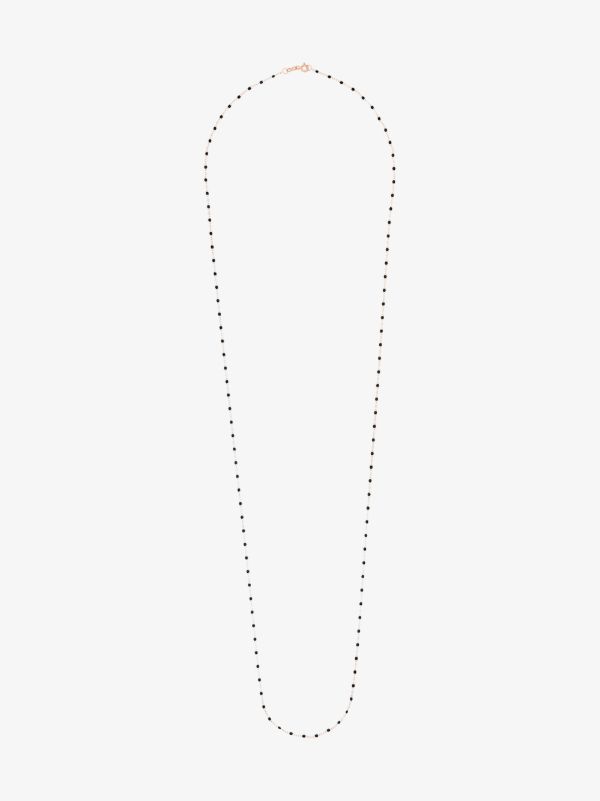 browns Gigi Clozeau 18kt rose gold 86cm beaded necklace | Browns Fine Necklaces