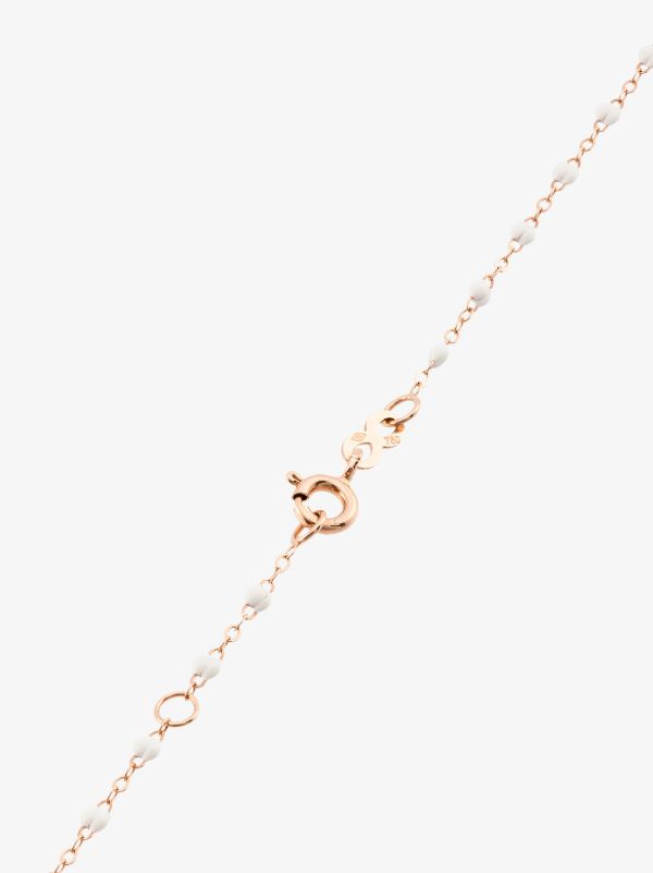 Browns Gigi Clozeau White 18kt Rose Gold Beaded Necklace | Browns Necklaces