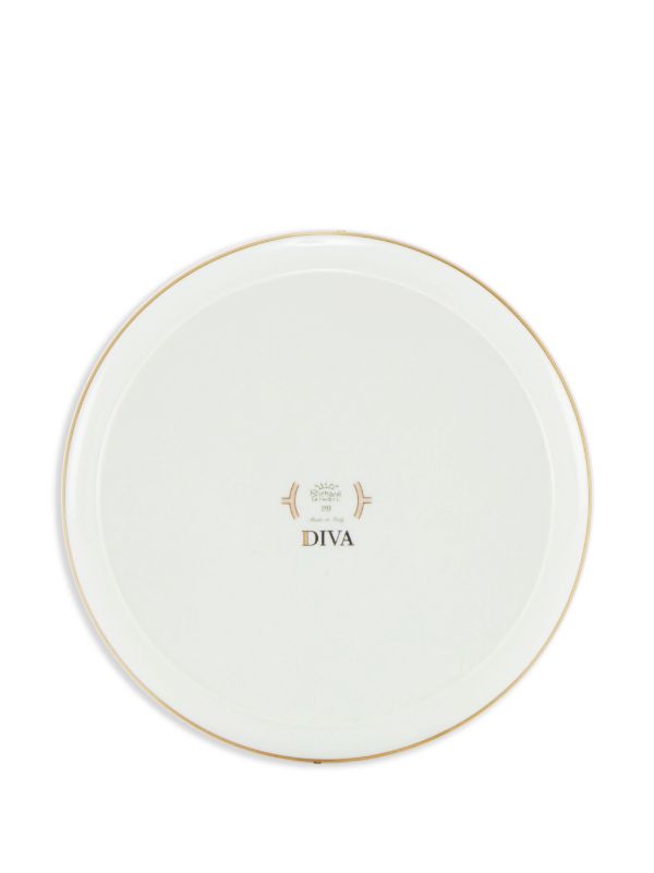Browns GINORI 1735 Blue Diva Porcelain Round Tray | Browns Decorative Trays & Plates