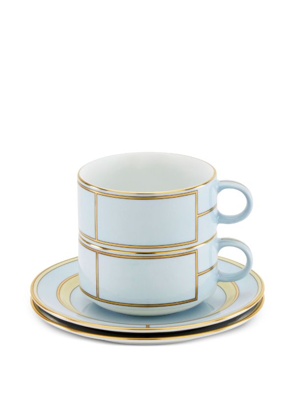 Browns GINORI 1735 Blue Diva Porcelain Tea Set | Browns Cups & Tea Sets