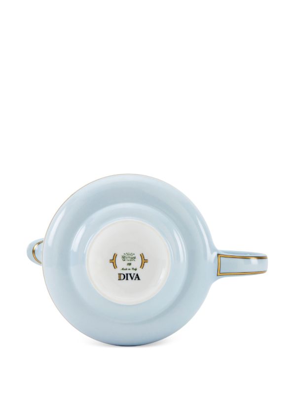 Browns GINORI 1735 Blue Diva Porcelain Teapot | Browns Cups & Tea Sets