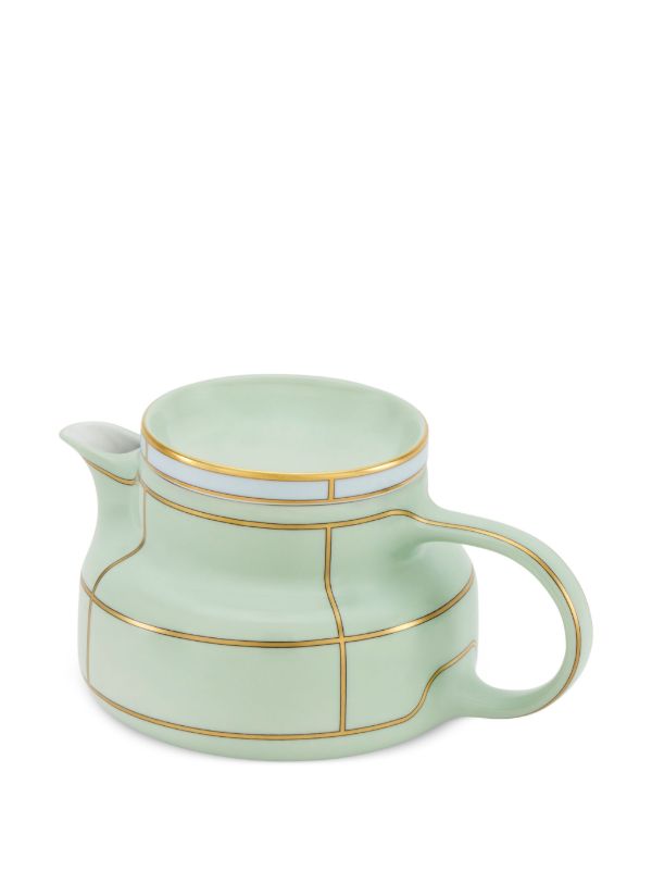 Browns GINORI 1735 Green Diva Porcelain Teapot | Browns Cups & Tea Sets