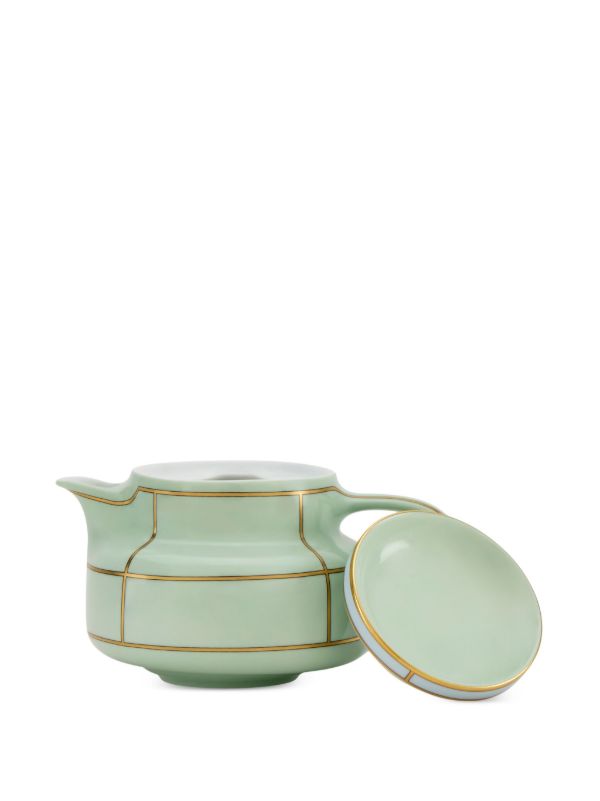 Browns GINORI 1735 Green Diva Porcelain Teapot | Browns Cups & Tea Sets