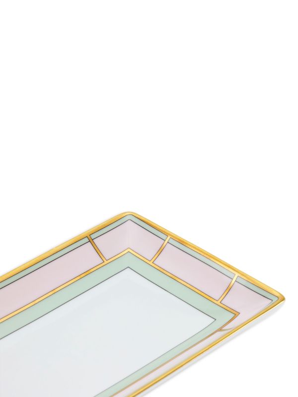 Browns GINORI 1735 Pink Diva Porcelain Rectangular Tray | Browns Decorative Trays & Plates