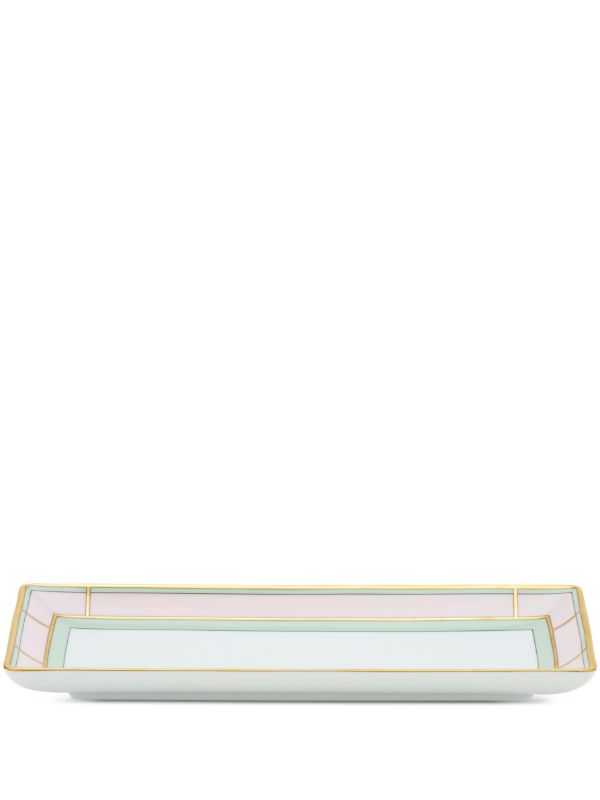browns GINORI 1735 Pink Diva Porcelain Rectangular Tray | Browns Decorative Trays & Plates