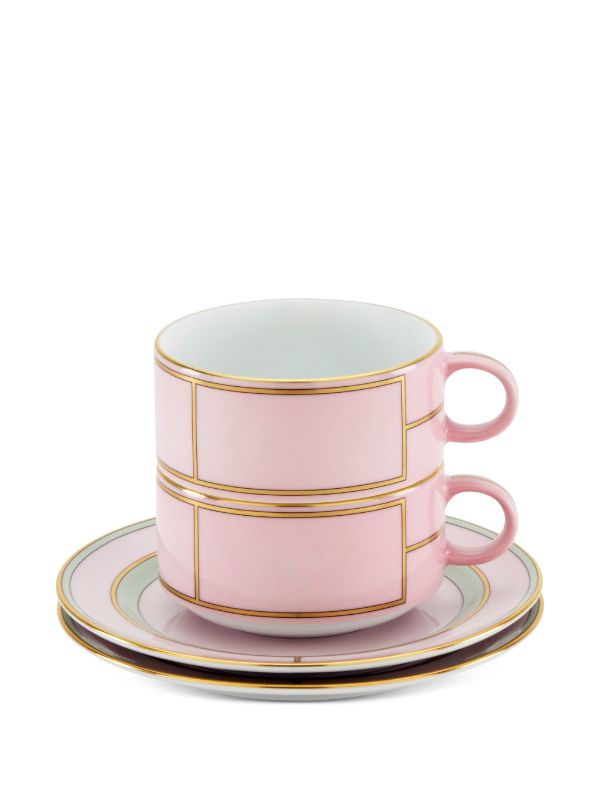 Browns GINORI 1735 Pink Diva Porcelain Tea Set | Browns Cups & Tea Sets