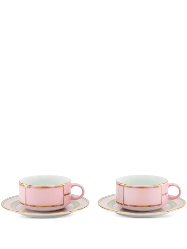 browns GINORI 1735 Pink Diva Porcelain Tea Set | Browns Cups & Tea Sets