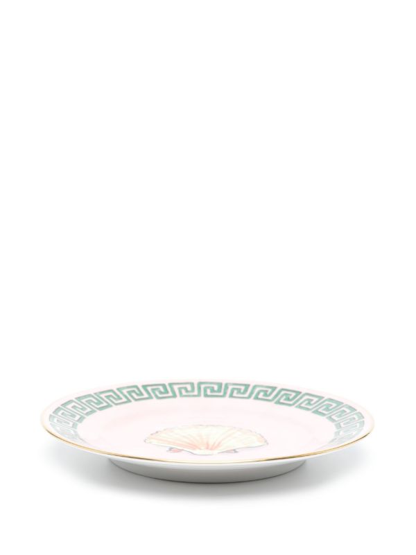 Browns GINORI 1735 Pink Il Viaggio Di Nettuno Porcelain Bread Plate | Browns Plates & Bowls