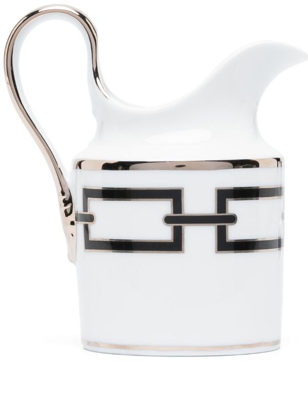 browns GINORI 1735 white Catene Nero porcelain milk jug | Browns Kitchen Accessories