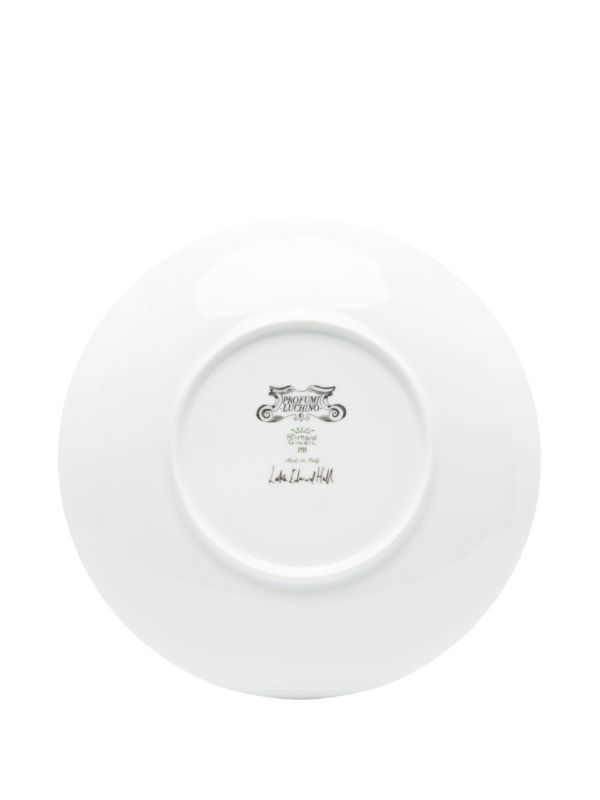 Browns GINORI 1735 White Rajathra Palace Graphic Print Plate | Browns Plates & Bowls