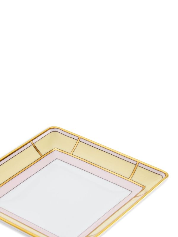 Browns GINORI 1735 Yellow Diva Porcelain Square Tray | Browns Decorative Trays & Plates