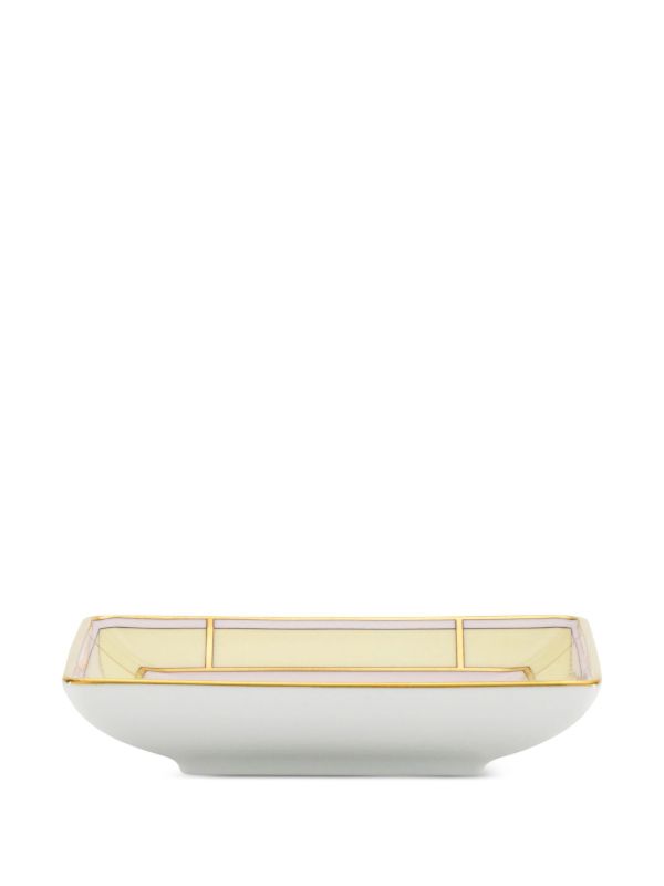 Browns GINORI 1735 Yellow Diva Porcelain Square Tray | Browns Decorative Trays & Plates