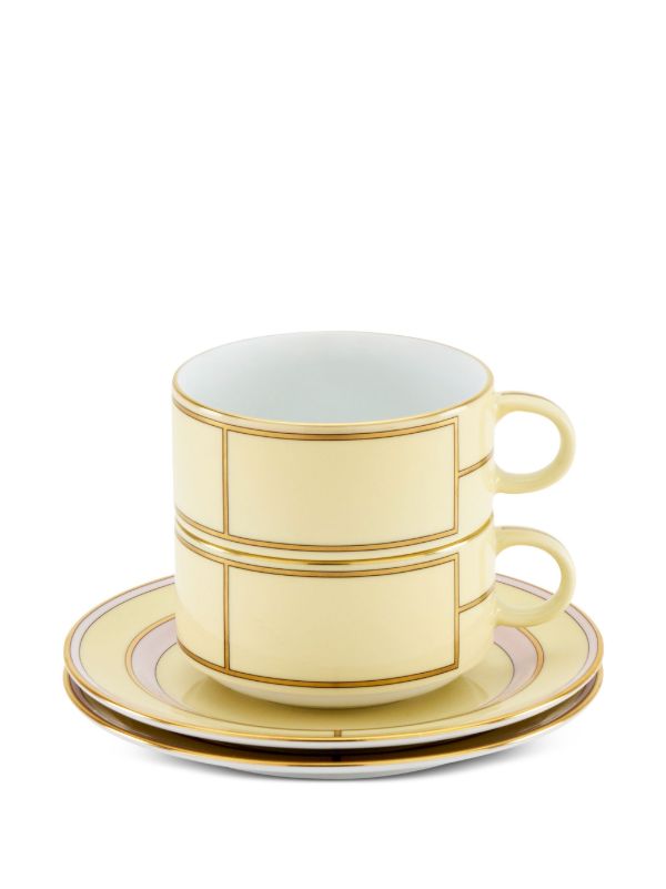 Browns GINORI 1735 Yellow Diva Porcelain Tea Set | Browns Cups & Tea Sets