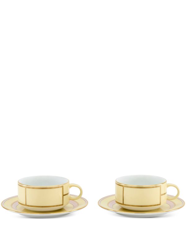 browns GINORI 1735 Yellow Diva Porcelain Tea Set | Browns Cups & Tea Sets