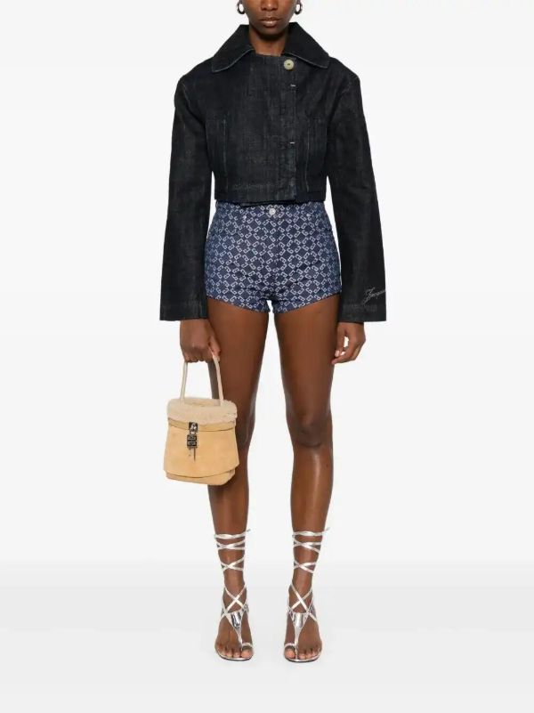 Browns Givenchy Monogram 72 Denim Shorts | Browns Denim Shorts