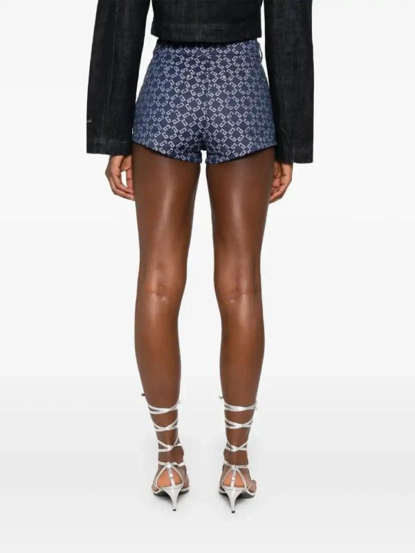 Browns Givenchy Monogram 72 Denim Shorts | Browns Denim Shorts