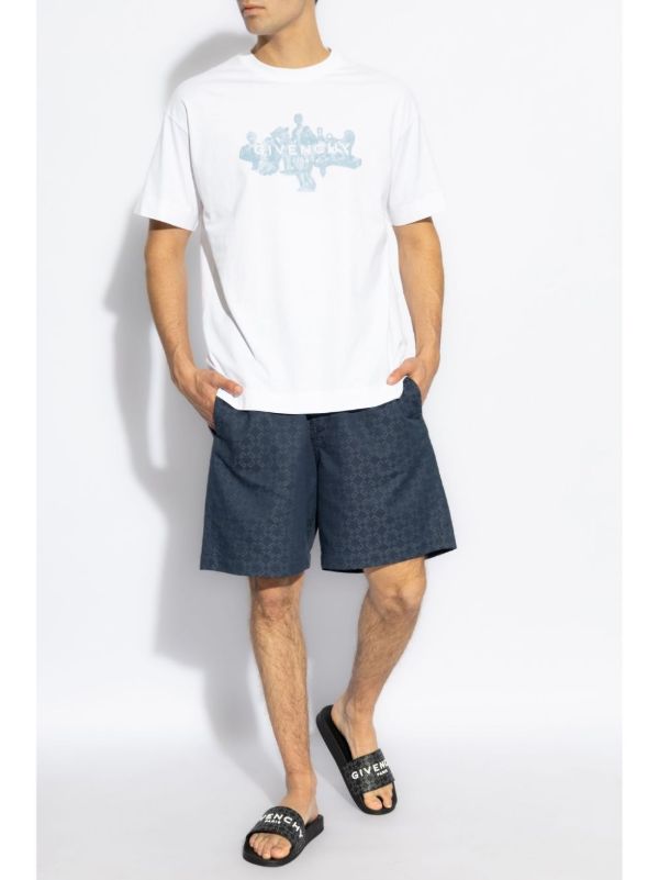 Browns Givenchy Monogram-Pattern Bermuda Shorts | Browns Bermuda Shorts