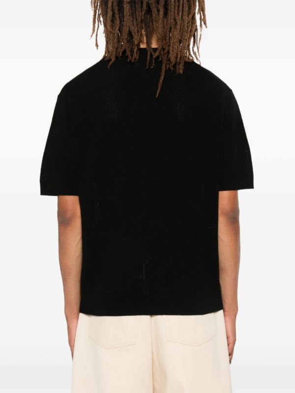 Browns Glass Cypress Black Colour-Block T-Shirt | Browns Knitted Sweaters
