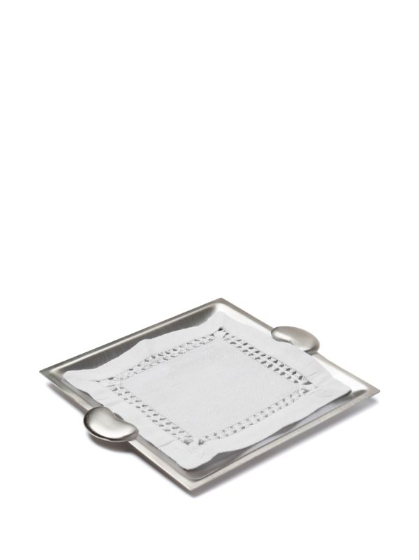Browns Gohar World Bean Square Tray | Browns Decorative Trays & Plates
