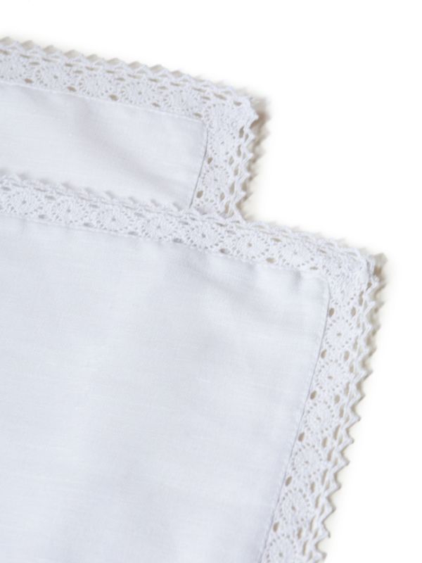 Browns Gohar World Crochet Trim Placemats (Set Of Two) | Browns Table Linen
