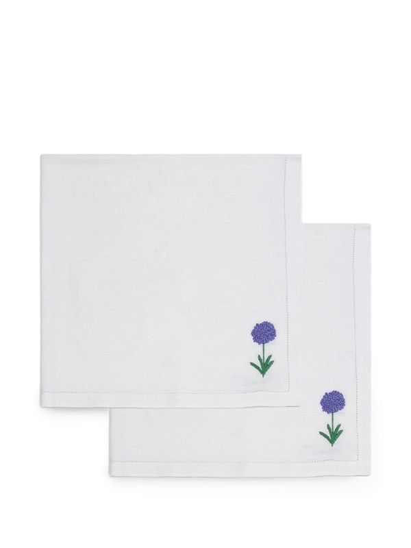 browns Gohar World floral-embroidered napkins (set of two) | Browns Table Linen