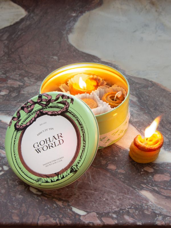 Browns Gohar World Gohar World Biscuit Tin Candle | Browns Candles