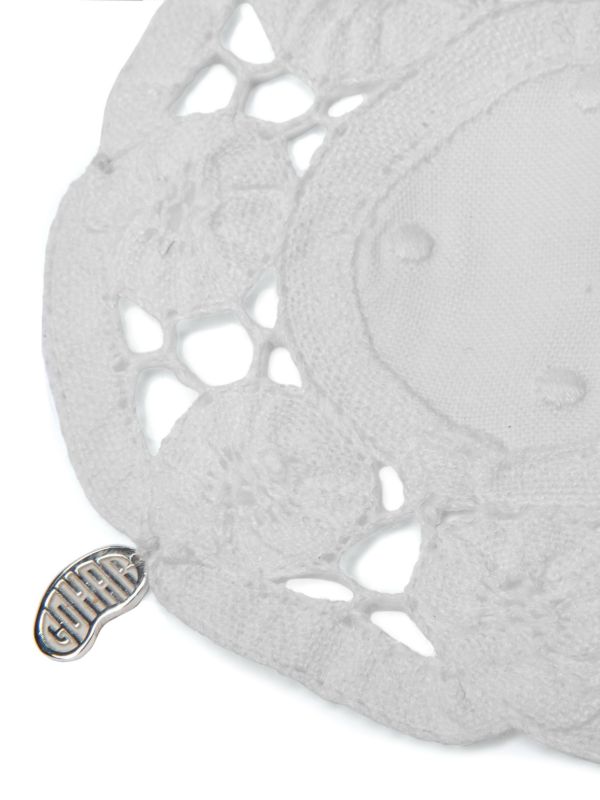 Browns Gohar World Lace Trim Coasters (Set Of Two) | Browns Table Linen