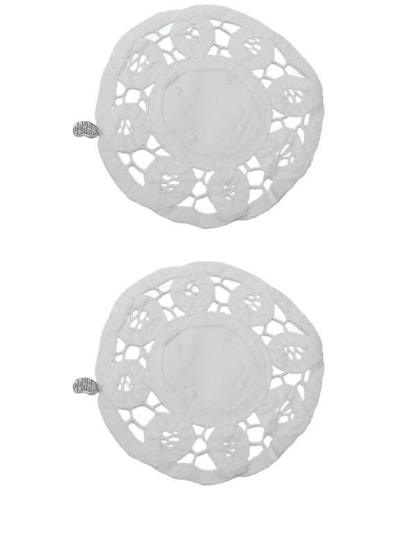 browns Gohar World Lace Trim Coasters (Set of Two) | Browns Table Linen